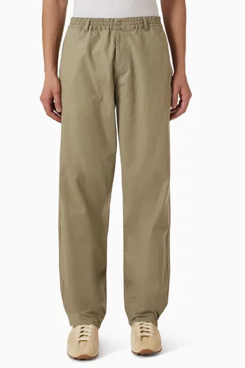 Clay Pleated Pants in Cotton-linen