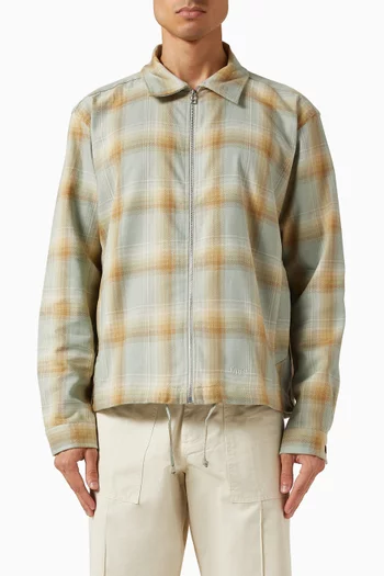 Loft Zip Shirt in Cotton-twill