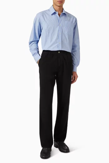 Maple Striped Shirt in Cotton-poplin