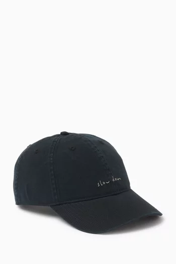 Slow Down Washed Cap in Organic Cotton