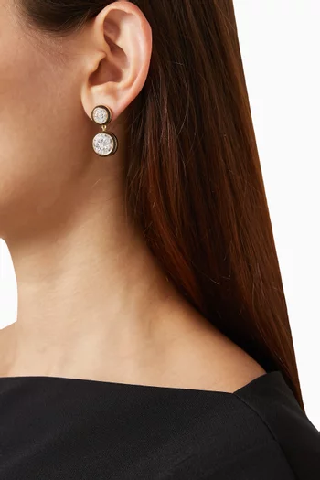 The Cubic Double Drop Earrings