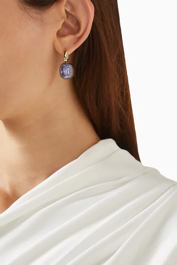 The Cubic Cushion Drop Earrings