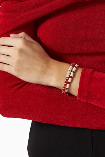 The Paprika Beaded Bracelet, Set of 2