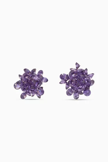 The Cubic Cluster Clip Earrings