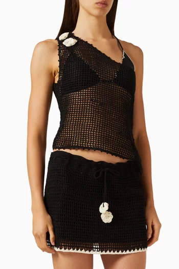 Zara Flower Top in Cotton