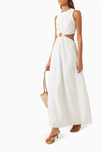 Tavi Maxi Dress in Linen