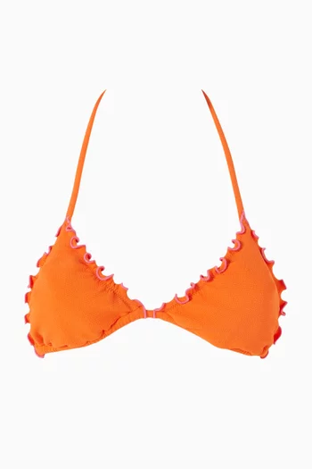 Lettuce Edge Triangle Bikini Top