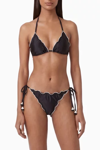 Lettuce Edge Triangle Bikini Top