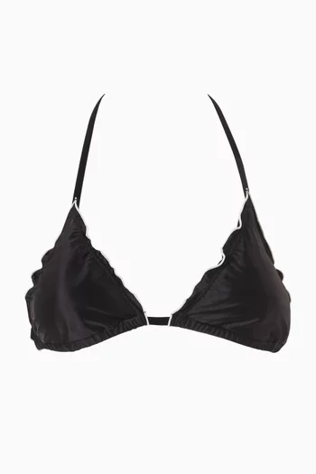 Lettuce Edge Triangle Bikini Top