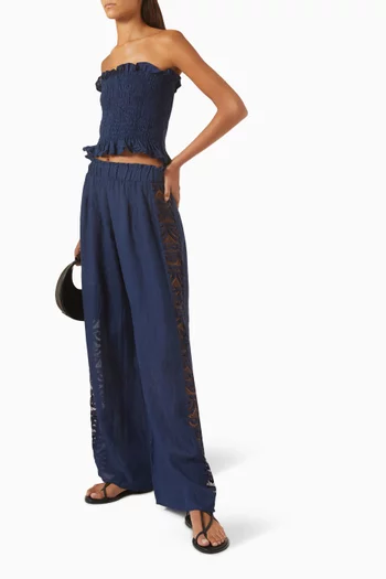 Jace Lace Pants in Linen