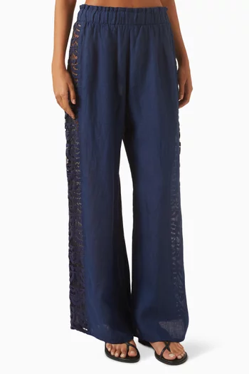 Jace Lace Pants in Linen