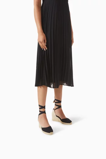 Carina 70 Espadrille Wedges in Organic Canvas