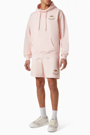 x Ladurée Embroidered Shorts in Loopback Cotton