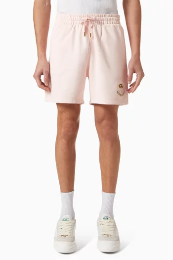 x Ladurée Embroidered Shorts in Loopback Cotton