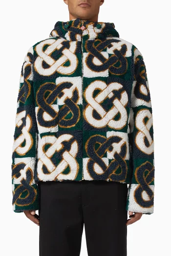 Monogram Jacket in Fleece