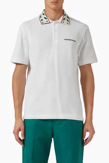Laurel Pique Polo T-shirt in Cotton