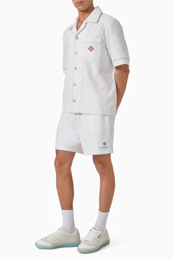 Applique Monogram Sweatshorts in Organic Cotton