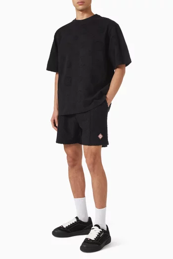 Towelling Shorts in Cotton Blend