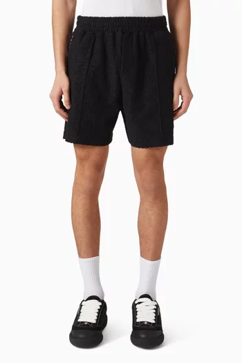 Towelling Shorts in Cotton Blend