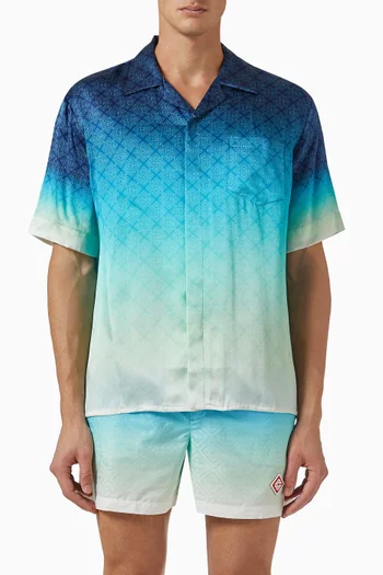 Circuit Monogram Shirt in Silk
