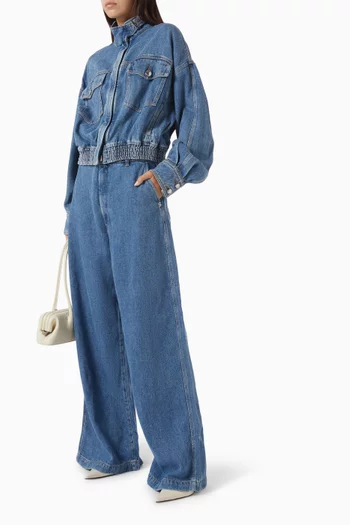 Wide-leg Jeans in Denim