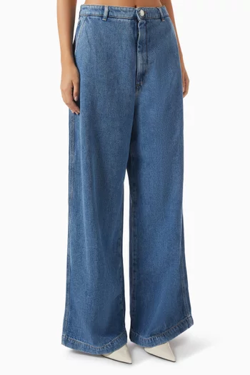 Wide-leg Jeans in Denim