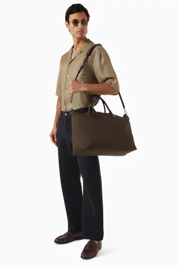 Bowling Tote Bag in Cotton Canvas