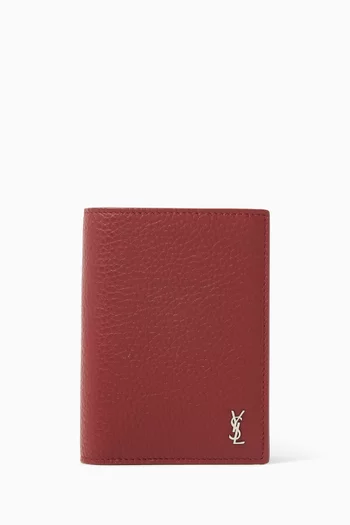 Tiny Cassandre Credit Card Wallet in Leather