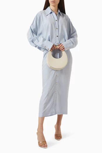 Oversized Shirtdress in Viscose