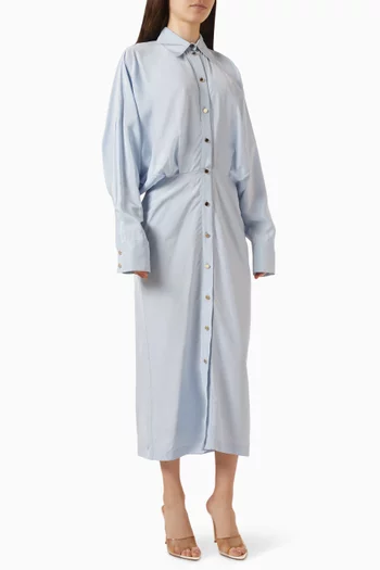 Oversized Shirtdress in Viscose