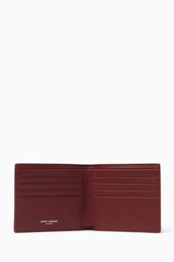 Tiny Cassandre East/West Wallet in Grained Leather