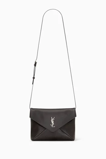 Cassandre Envelope Messenger Bag in Leather