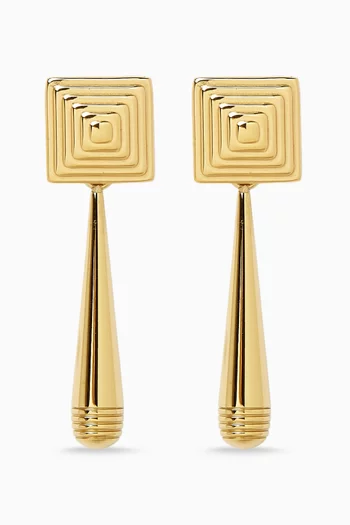 Iris Earrings in 18kt Gold PVD-Plated Stainless Steel