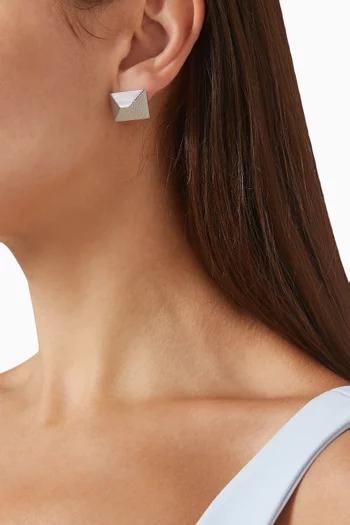 Baby Celeste Earrings in Silver PVD-Plated Stainless Steel