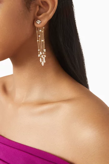 Pearl Chain Drop Earrings