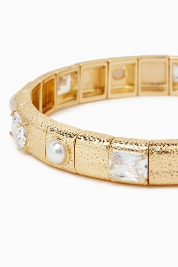 Bangle Bracelet in Gold-tone Metal