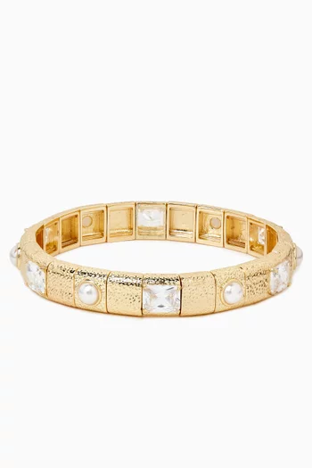 Bangle Bracelet in Gold-tone Metal