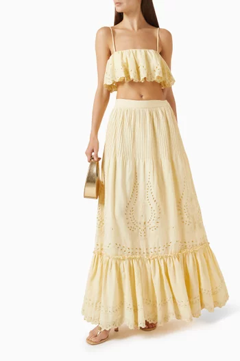 Kori Ruffle Neck Bustier Top