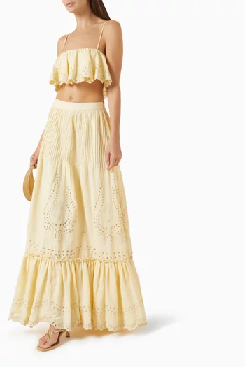 Kori Pintuck Maxi Skirt