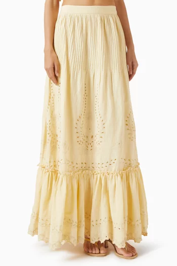 Kori Pintuck Maxi Skirt