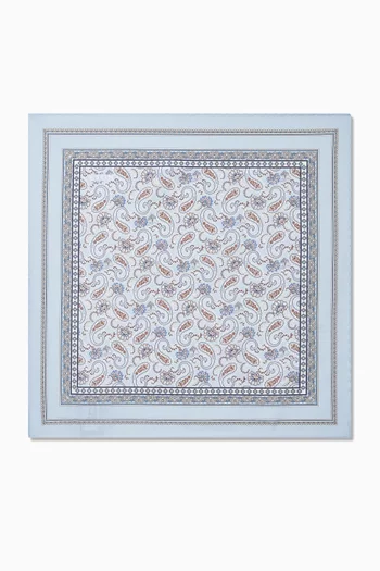 Paisley Pocket Square in Silk Twill
