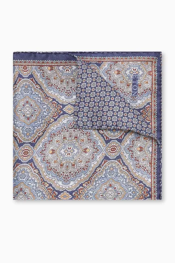 Two-face Pocket Square in Silk