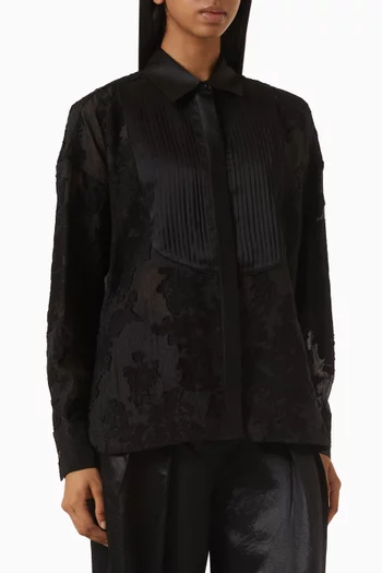 Tuxedo Shirt in Silk