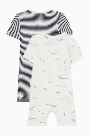 Short Rompers, Pack of 2
