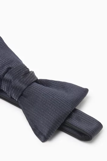 Ready-tied Micro-Woven Bow Tie in Silk