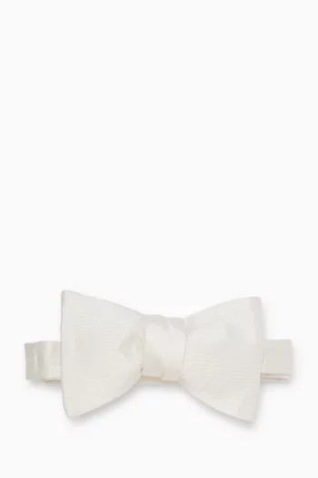 Ready-tied Micro-Woven Bow Tie in Silk