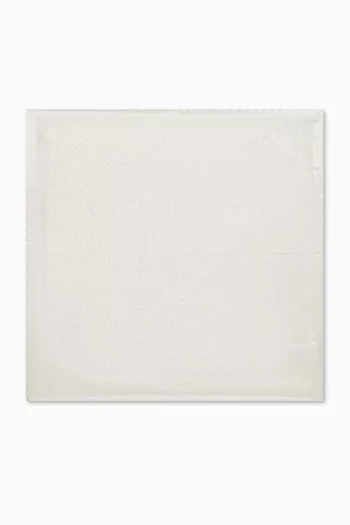 Medallion Pocket Square in Silk Twill