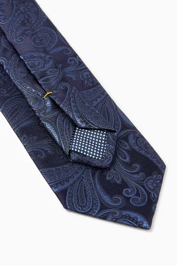 Paisley Woven Tie in Silk