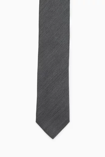 Woven Tie in Shantung Silk