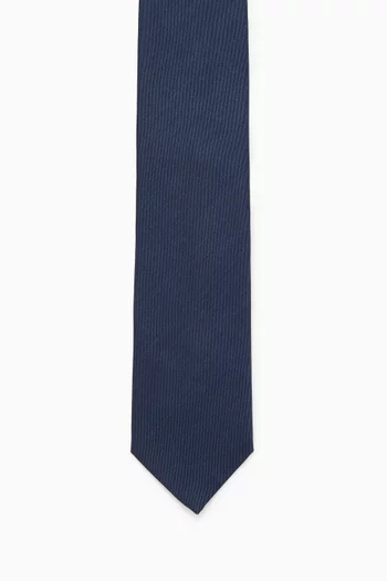 Woven Tie in Shantung Silk